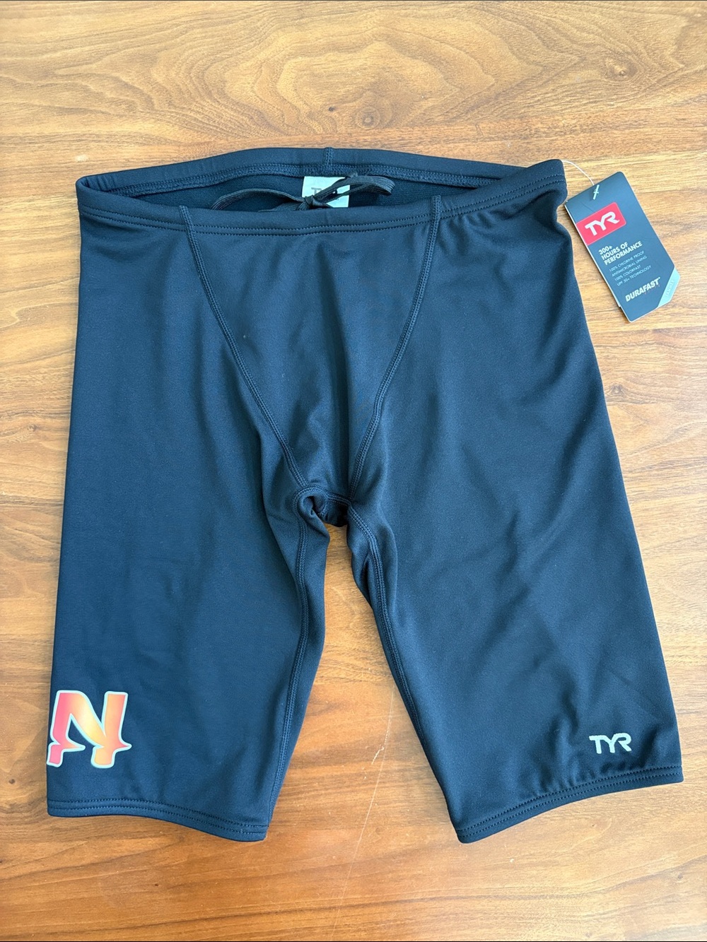 NEW! TYR Durafast Elite Solid Jammer Swim Shorts Boys Size 30 Nitro Swim